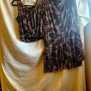 Two piece Jane & Delaney mesh outfit-great for travel-doesn’t wrinkle!